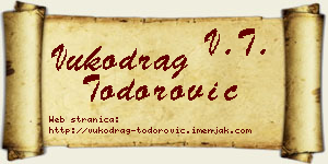 Vukodrag Todorović vizit kartica